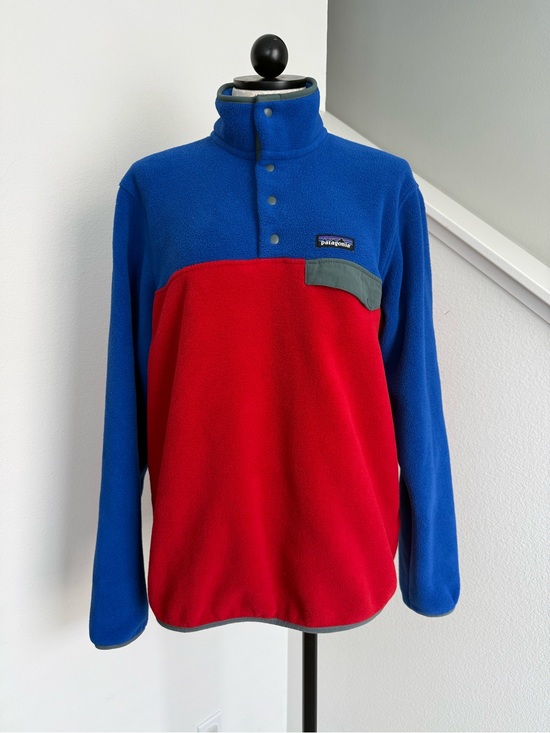 Patagonia Jackets & Blazers - PATAGONIA Mens Women’s Medium Color Block SYNCHILLA Snap Fleece Pullover Sweater